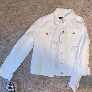 White jean jacket